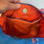 Speels blauw met verstelbare riem