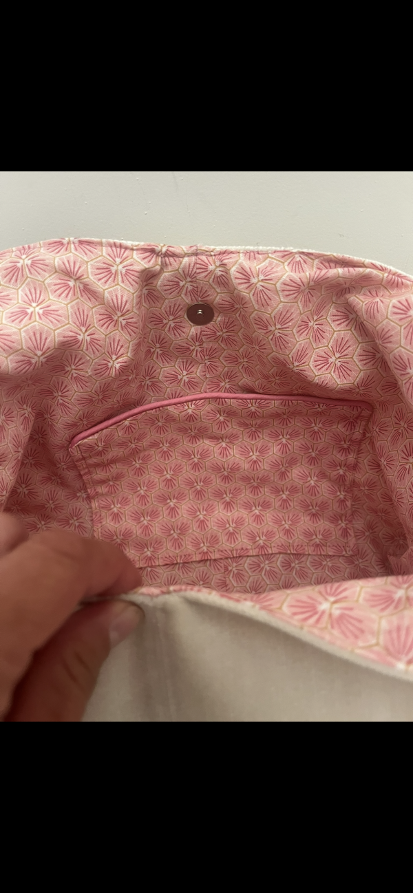 Witte zomer tas rib fluweel