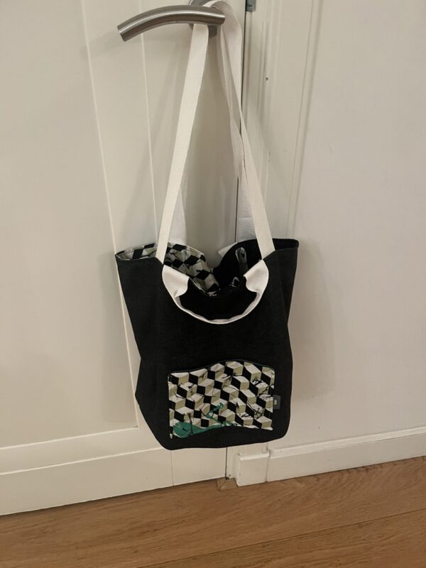 Shopper, twee kanten draagbaar , 20 euro