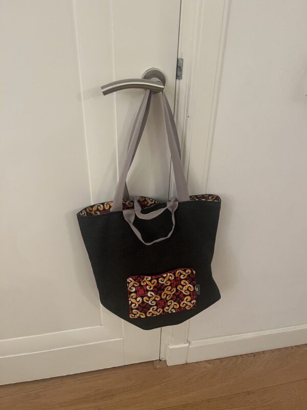 Shopper Spijkerstof happy