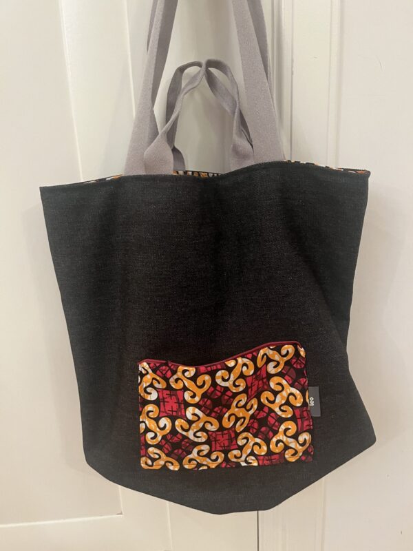 Shopper Spijkerstof happy