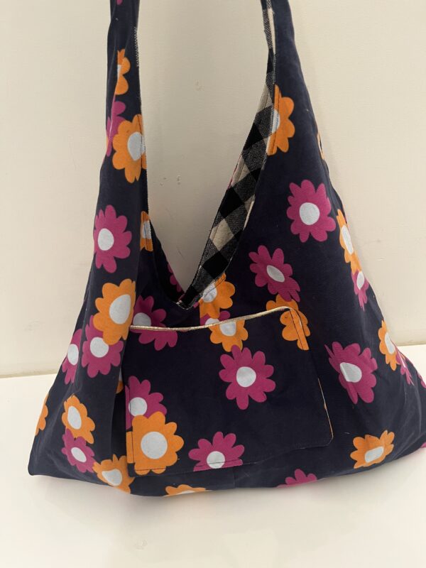 Hobo bag happy, twee kanten draagbaar