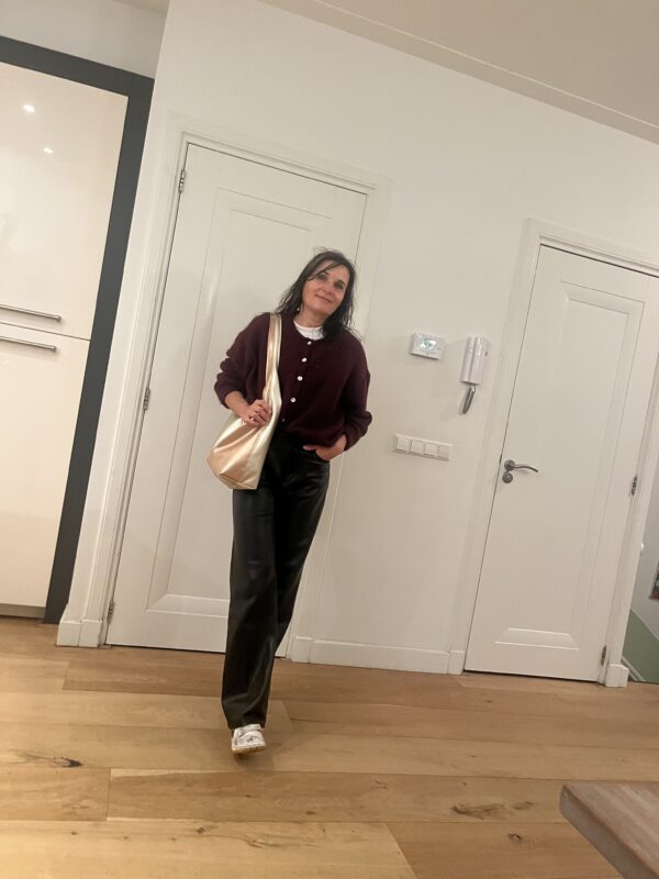 Goud en roze shopper