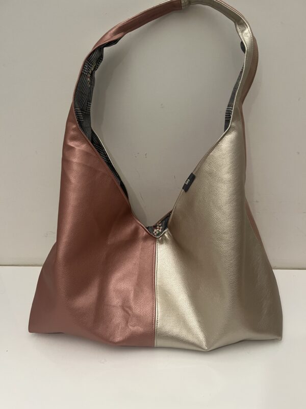 Goud en roze shopper