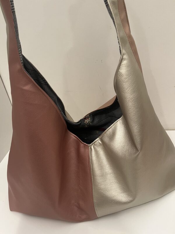 Goud en roze shopper