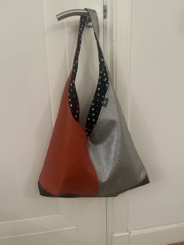 Shopper Silver en oranje