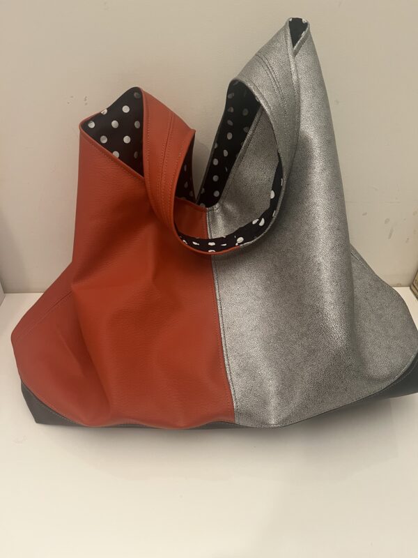 Shopper Silver en oranje