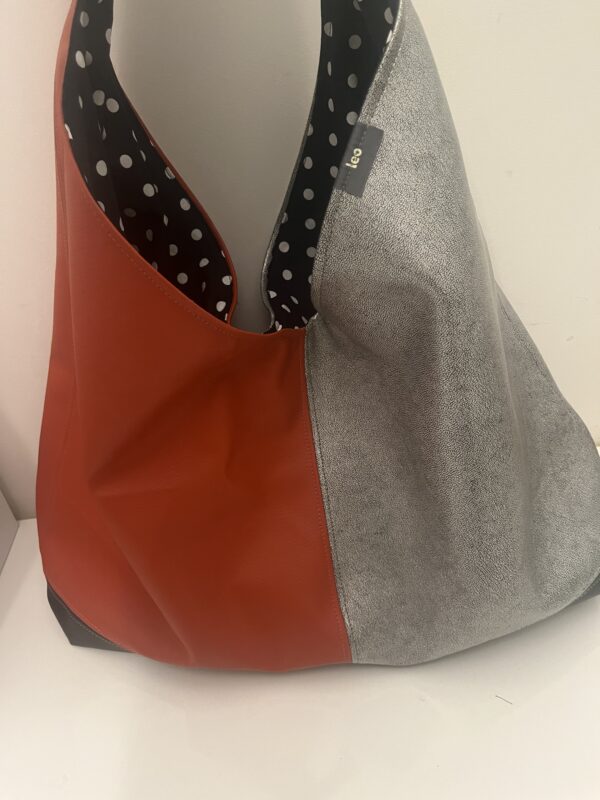 Shopper Silver en oranje