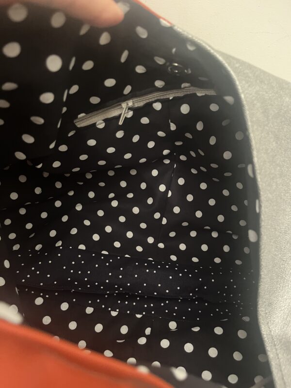 Shopper Silver en oranje