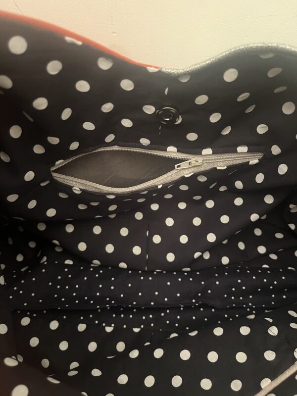 Shopper Silver en oranje