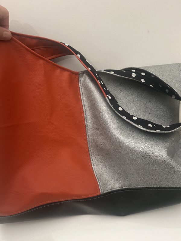 Shopper Silver en oranje