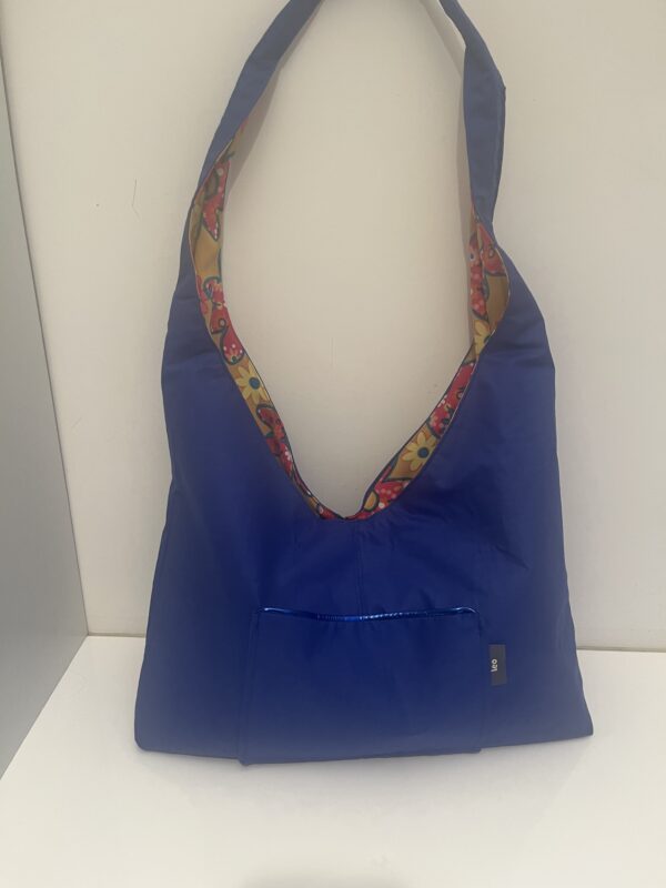 Shopper Blue, twee kanten draagbaar