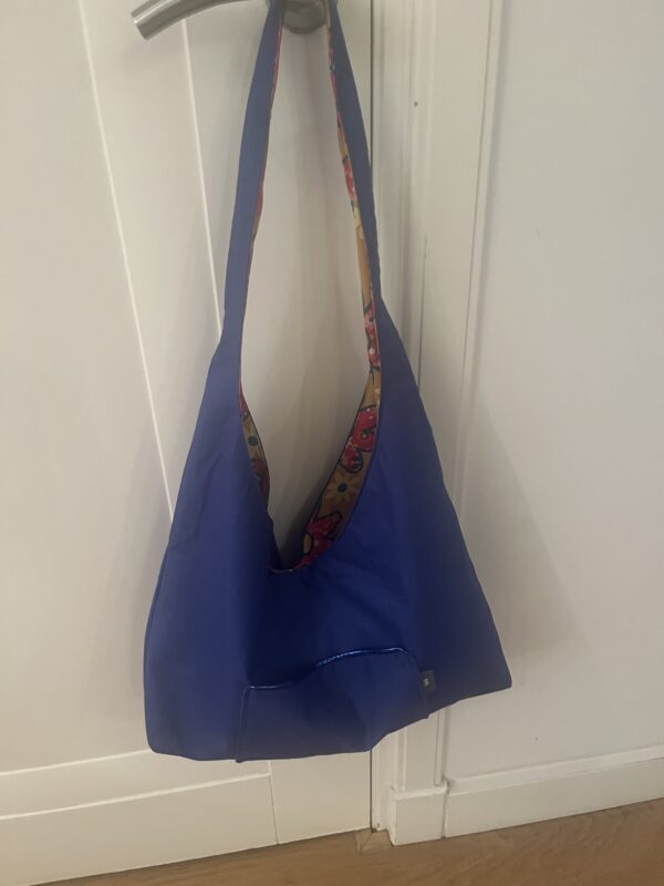 Shopper Blue, twee kanten draagbaar