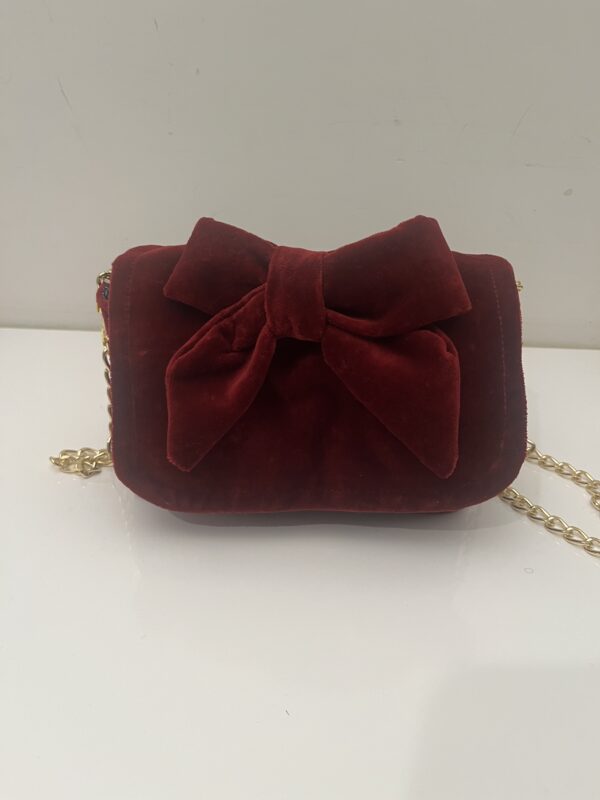 Strik tasje Bordeaux