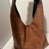Bruine shopper met strik