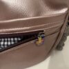 Roze metallic moon tas