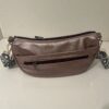 Roze metallic moon tas