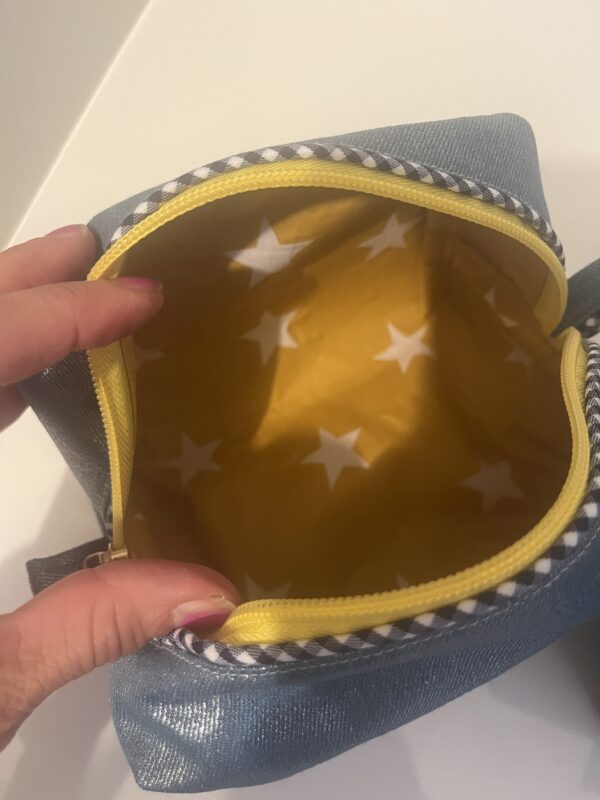 Spijkerstof make-up tasje