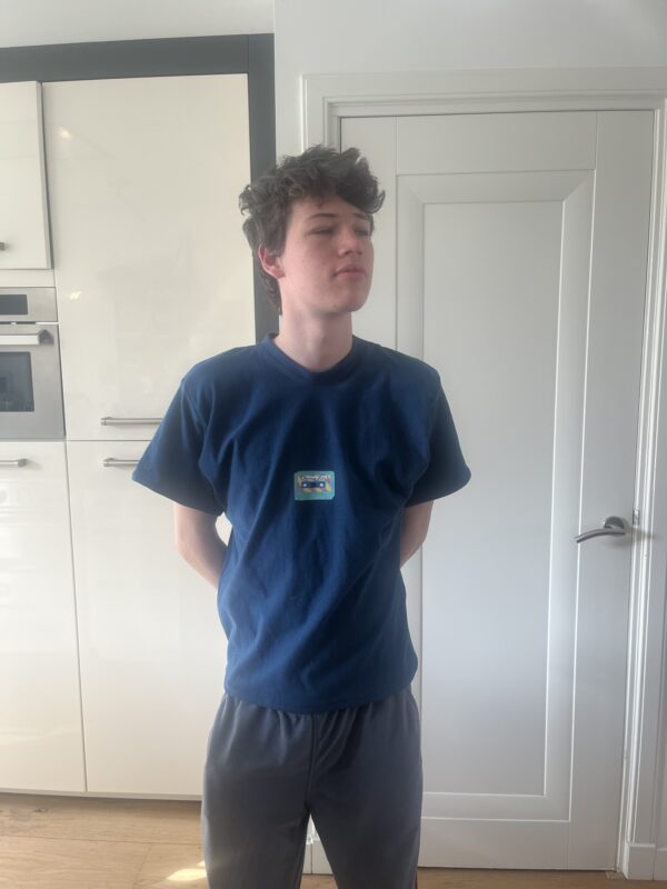 Shirt vis en cassettebandje