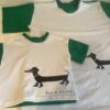 Moeder en dochter shirt vrolijk met teckel