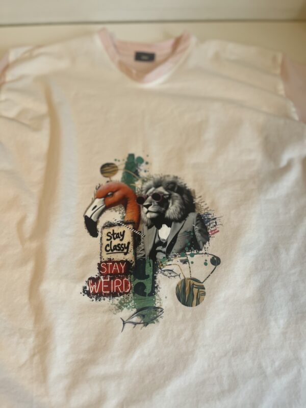 Shirt met flamingo