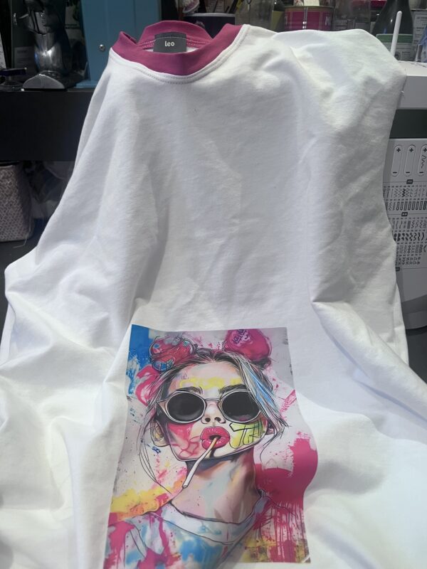 Pop shirt met opdruk