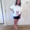 Pop shirt met opdruk