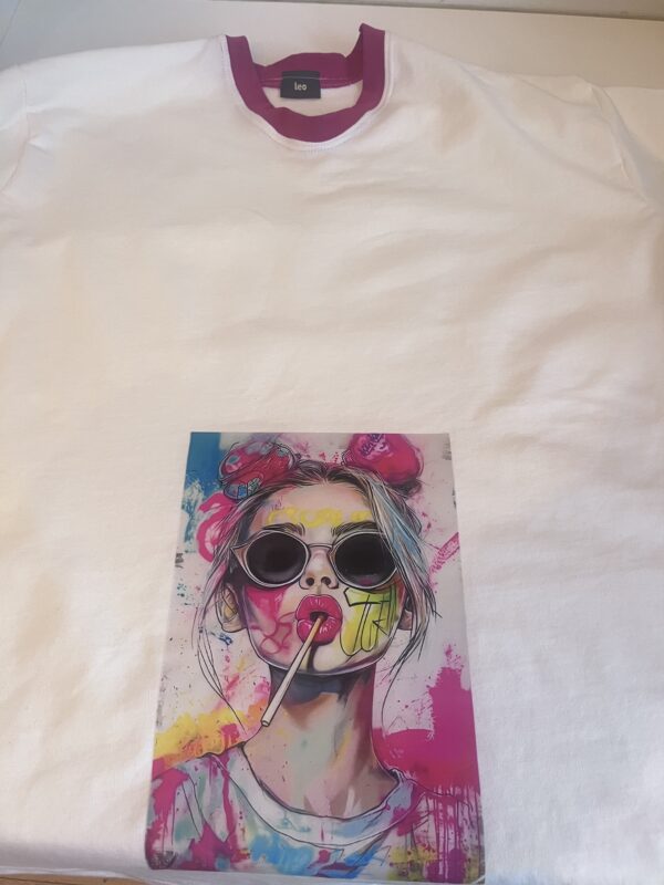 Pop shirt met opdruk