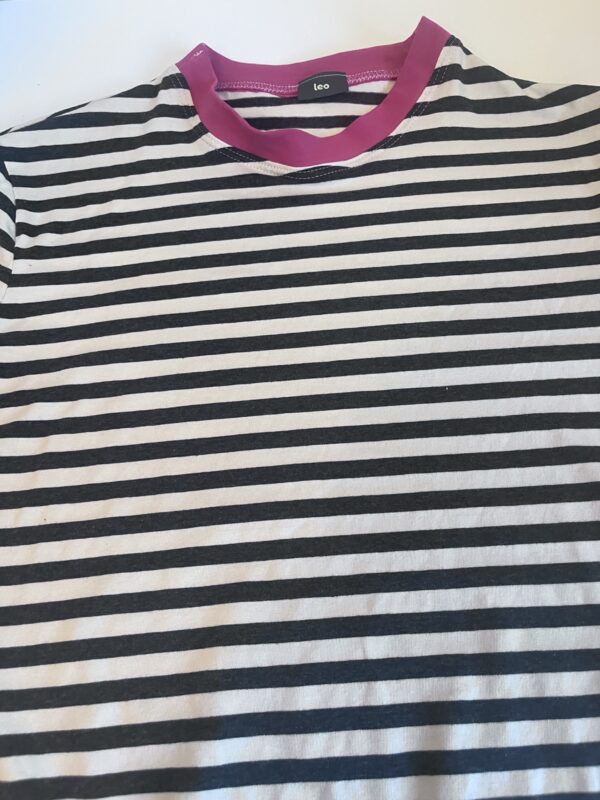 Strepen met roze band
