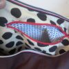 Bruine shopper met rits