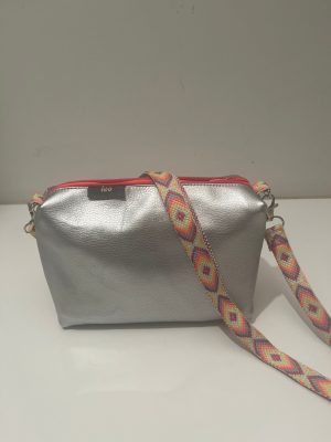 Metalic zilveren zomertas